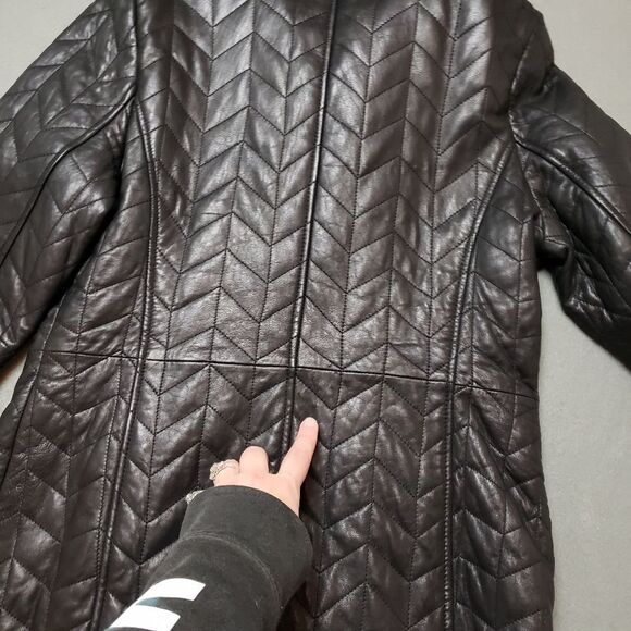 Lambskin Worthington Women's lamb skin leather jacket Size Medium - Picture 9 of 14